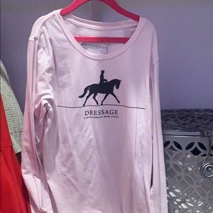 pink dressage tee